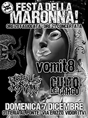 CULTO DEL CARGO - D-beat crust hc band from Italy (TV/VI/TN) - Gig flyer 04/12/14
