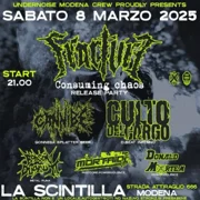 CULTO DEL CARGO - D-beat crust hc band from Italy (TV/VI/TN) - Gig flyer 08/03/25
