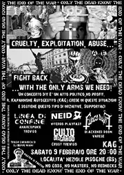 CULTO DEL CARGO - D-beat crust hc band from Italy (TV/VI/TN) - Gig flyer 09/02/13