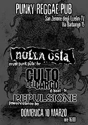 CULTO DEL CARGO - D-beat crust hc band from Italy (TV/VI/TN) - Gig flyer 10/03/13