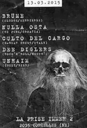CULTO DEL CARGO - D-beat crust hc band from Italy (TV/VI/TN) - Gig flyer 13/03/15