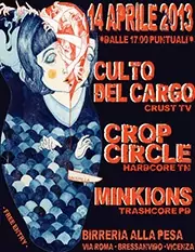 CULTO DEL CARGO - D-beat crust hc band from Italy (TV/VI/TN) - Gig flyer 14/04/13
