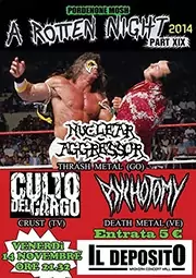 CULTO DEL CARGO - D-beat crust hc band from Italy (TV/VI/TN) - Gig flyer 14/11/14