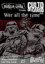 CULTO DEL CARGO - D-beat crust hc band from Italy (TV/VI/TN) - Gig flyer 17/03/15