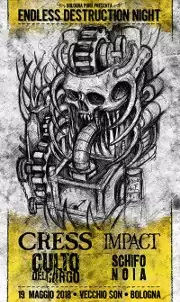 CULTO DEL CARGO - D-beat crust hc band from Italy (TV/VI/TN) - Gig flyer 19/05/18