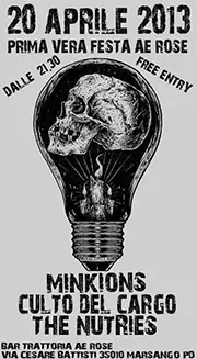 CULTO DEL CARGO - D-beat crust hc band from Italy (TV/VI/TN) - Gig flyer 20/04/13