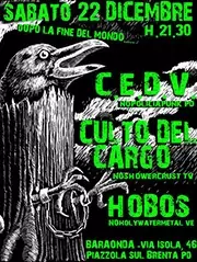 CULTO DEL CARGO - D-beat crust hc band from Italy (TV/VI/TN) - Gig flyer 22/12/12