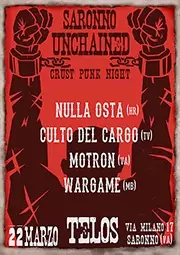CULTO DEL CARGO - D-beat crust hc band from Italy (TV/VI/TN) - Gig flyer 22/03/14