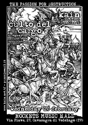 CULTO DEL CARGO - D-beat crust hc band from Italy (TV/VI/TN) - Gig flyer 23/02/11