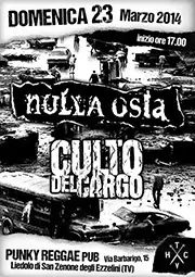 CULTO DEL CARGO - D-beat crust hc band from Italy (TV/VI/TN) - Gig flyer 23/03/14