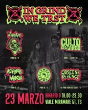 CULTO DEL CARGO - D-beat crust hc band from Italy (TV/VI/TN) - Gig flyer 23/03/24