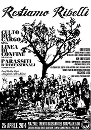 CULTO DEL CARGO - D-beat crust hc band from Italy (TV/VI/TN) - Gig flyer 25/04/14