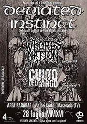 CULTO DEL CARGO - D-beat crust hc band from Italy (TV/VI/TN) - Gig flyer 28/07/16