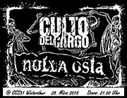 CULTO DEL CARGO - D-beat crust hc band from Italy (TV/VI/TN) - Gig flyer 28/03/15