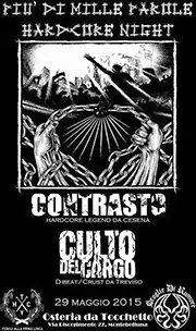CULTO DEL CARGO - D-beat crust hc band from Italy (TV/VI/TN) - Gig flyer 29/05/15