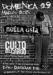 CULTO DEL CARGO - D-beat crust hc band from Italy (TV/VI/TN) - Gig flyer 29/03/15